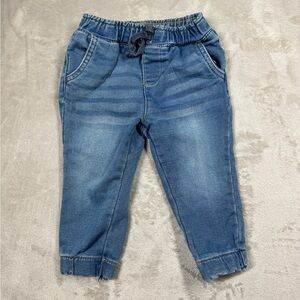 7 for all Mankind Denim Blue Jean Elastic Waist and Cuff Joggers Size 18 Months